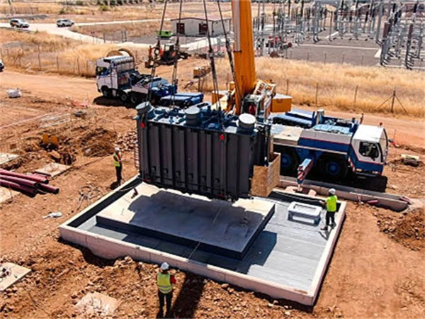 TIG Power Transformer Heavy Lift and Foundation Positioning TIG Power Transformer Heavy Lift and Foundation Positioning